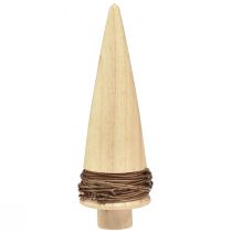 Product Christmas tree wood natural table decoration Christmas H18cm 2 pcs