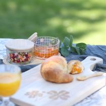 Product Tapas Set Peach Jam Jars on Tray 20×10×6.5cm