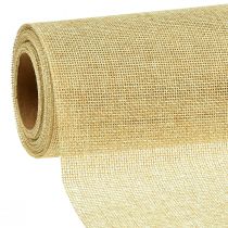 Product Table runner natural with jute, decorative fabric 29×450cm - Elegant table runner for your festive decoration