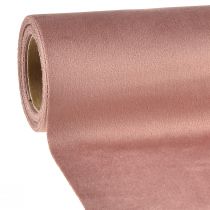 Product Velvet table runner old pink, 28×270cm - Elegant table ribbon decorative fabric for your festive table decoration