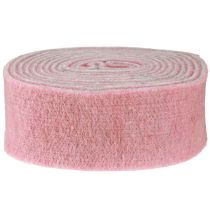 Product Pot ribbon decorative ribbon wool felt wool old pink grey 7.5cm 5m