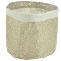 Product Planter jute fabric basket natural utensil Ø28cm H25cm 3pcs
