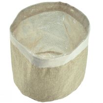 Product Planter jute fabric basket natural utensil Ø28cm H25cm 3pcs