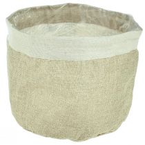 Product Planter jute fabric basket utensil natural Ø21cm H19cm 3pcs