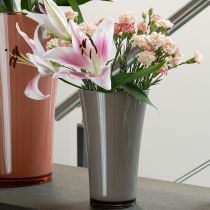 Product Vase “Fizzy” Ø16cm H27cm platinum gray 1 pc