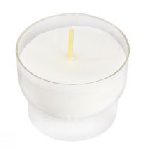 Product Votive candles in white with bowl Ø4.3cm 25 pcs