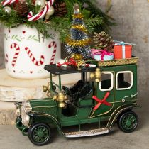 Product Christmas decoration car Christmas car vintage green 15×7×16cm