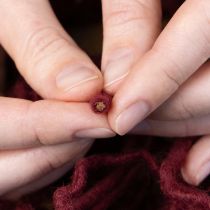 Product Wick thread, wool cord, Bordeaux, 55m string, floristry, crafts, DIY