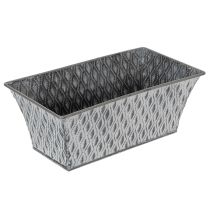 Product Zinc bowl with diamond pattern 22cm×12cm