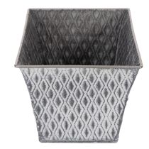 Product Zinc bowl with diamond pattern, 26cm x 15.5cm