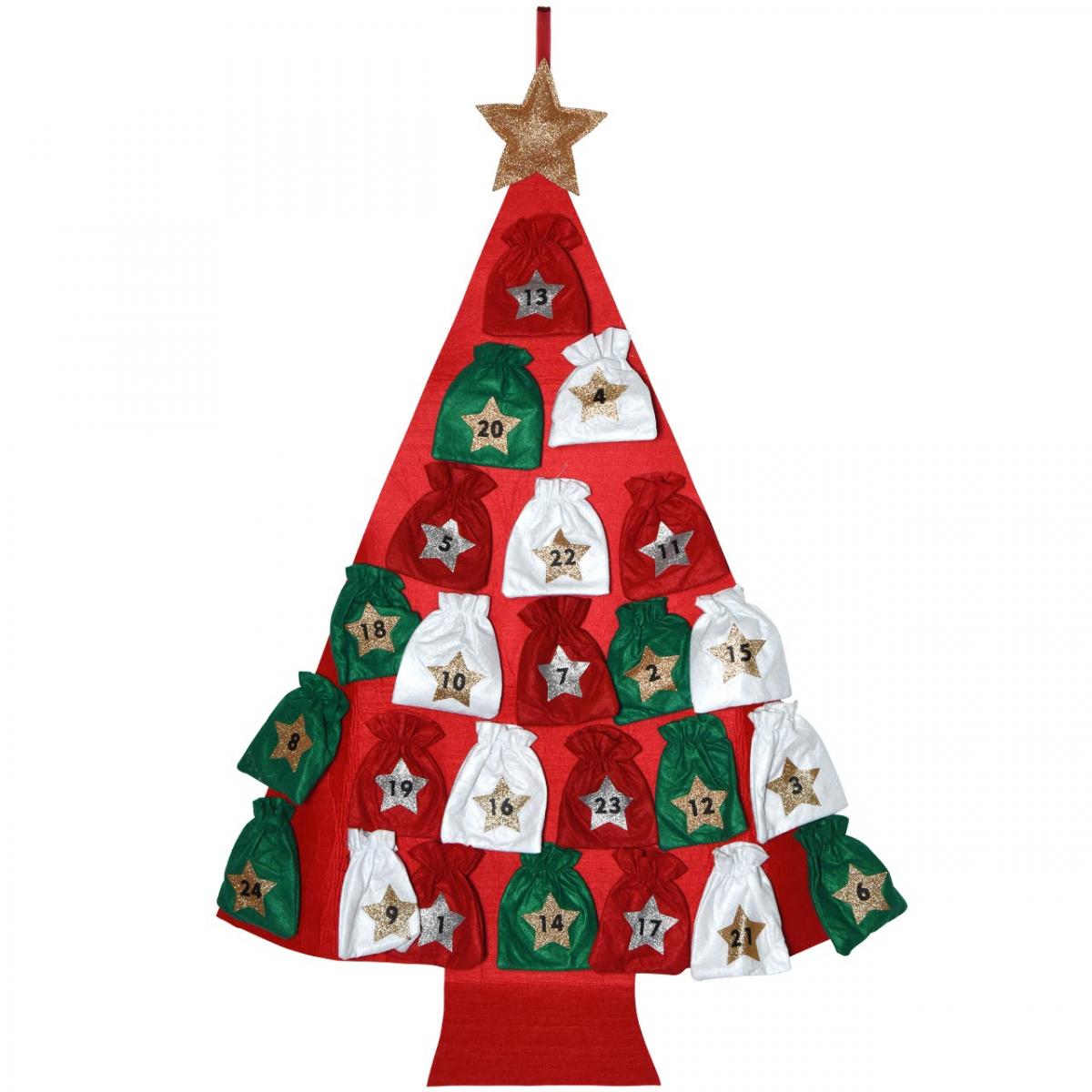Wall hung Advent Calendar Red Christmas Home All H M GB Advent 