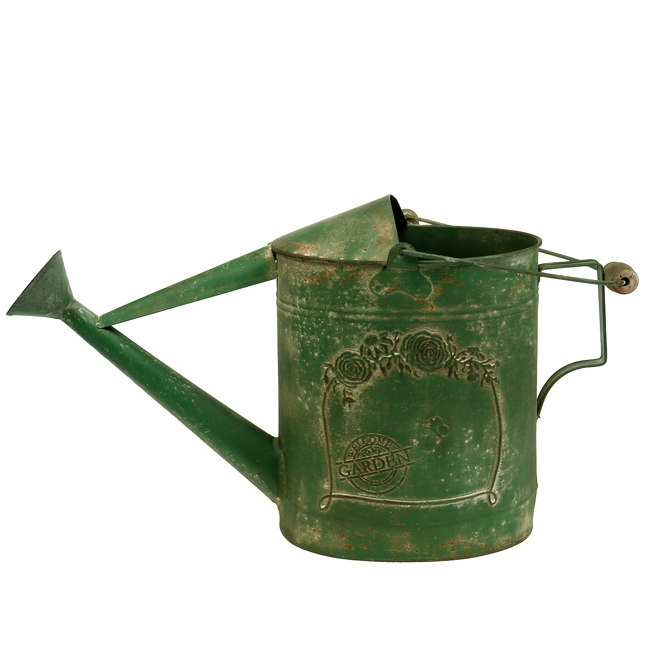 Floristik24.co.uk Watering Can Zinc Green L55cm B21,5cm H49cm86760