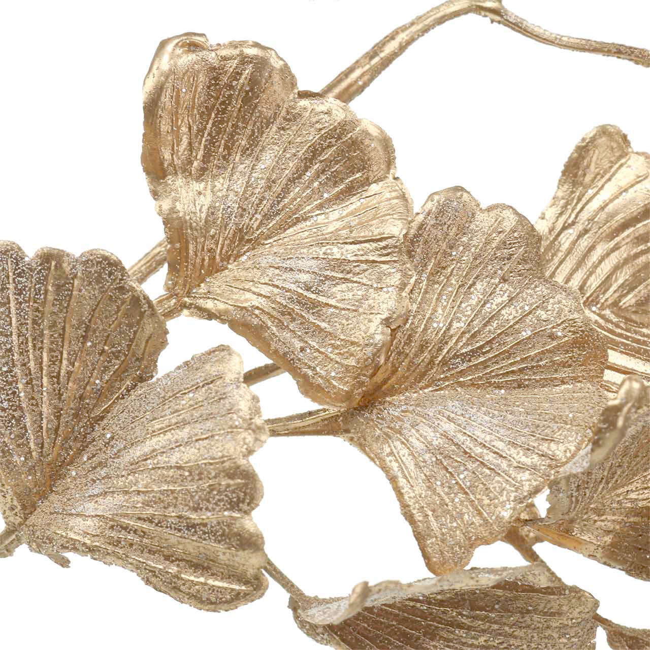 Floristik24.co.uk Artificial Ginkgo branch gold 35cm 3pcs buy cheap