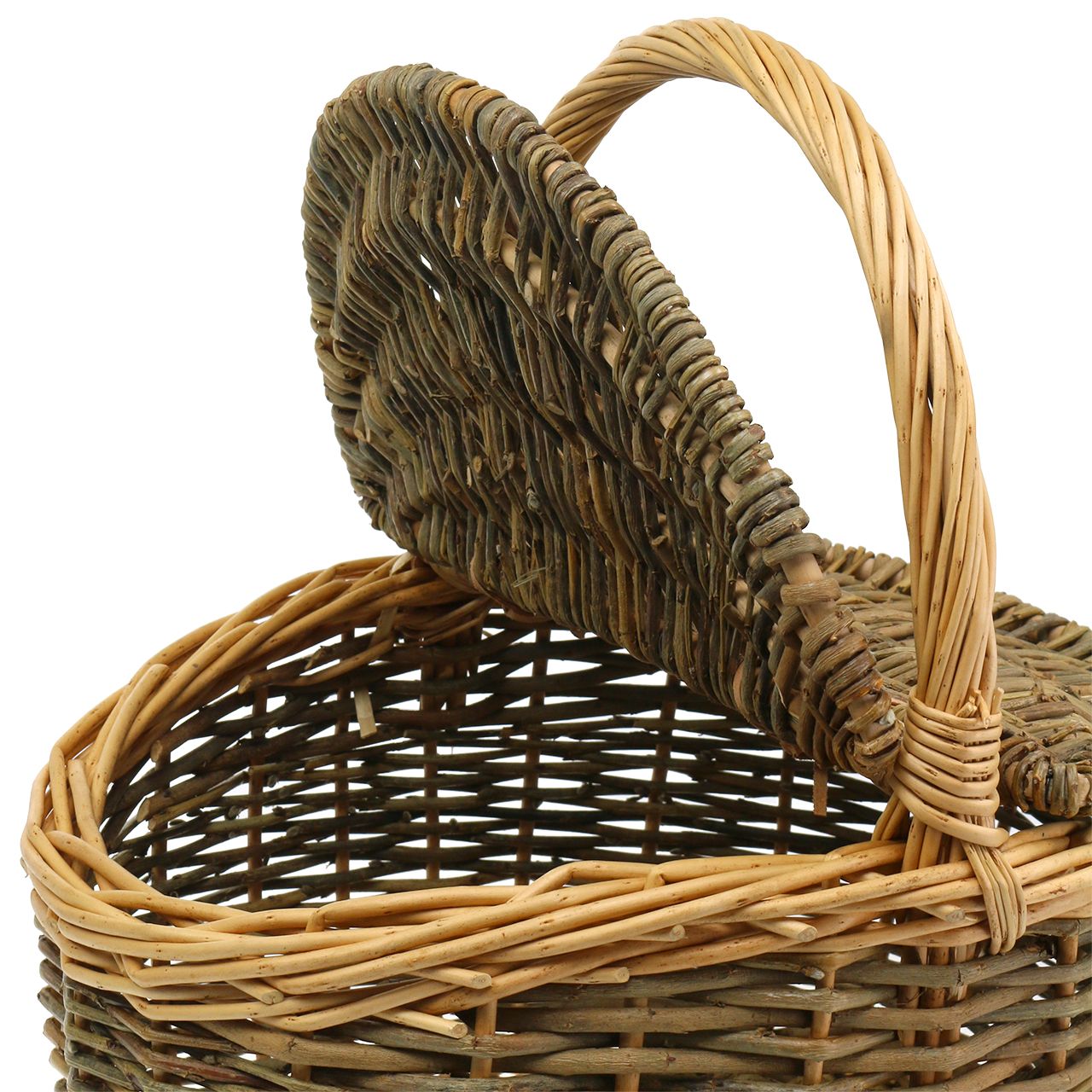 Floristik24.co.uk Picnic basket willow 40cm x 30 cm H20cm buy cheap