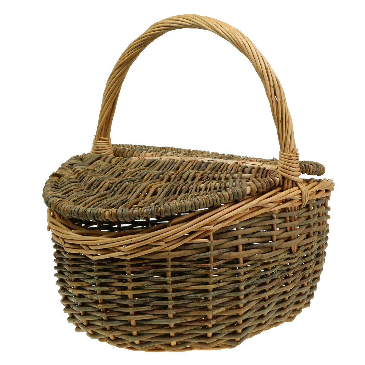 Floristik24.co.uk Picnic basket willow 40cm x 30 cm H20cm buy cheap