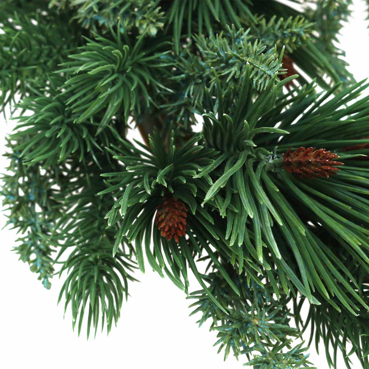 Floristik24.co.uk Wreath of conifer mix artificial Ø28cm green door