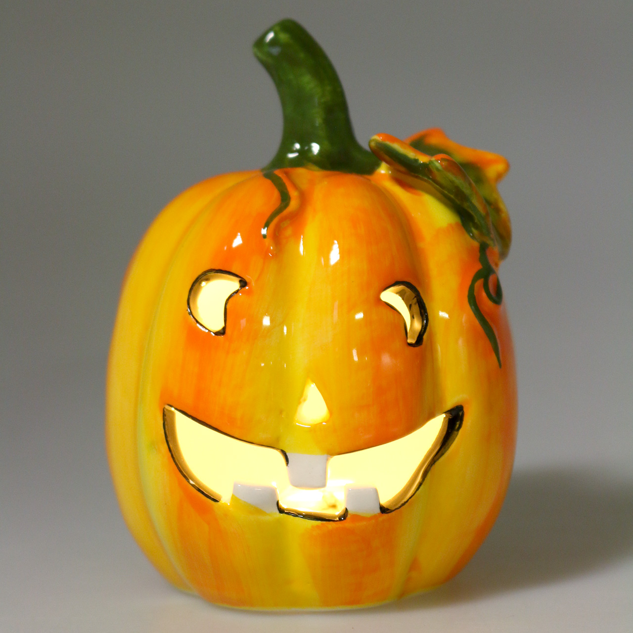 Floristik24.co.uk Pumpkin with LED Ø7,5cm H10cm 3pcs65847