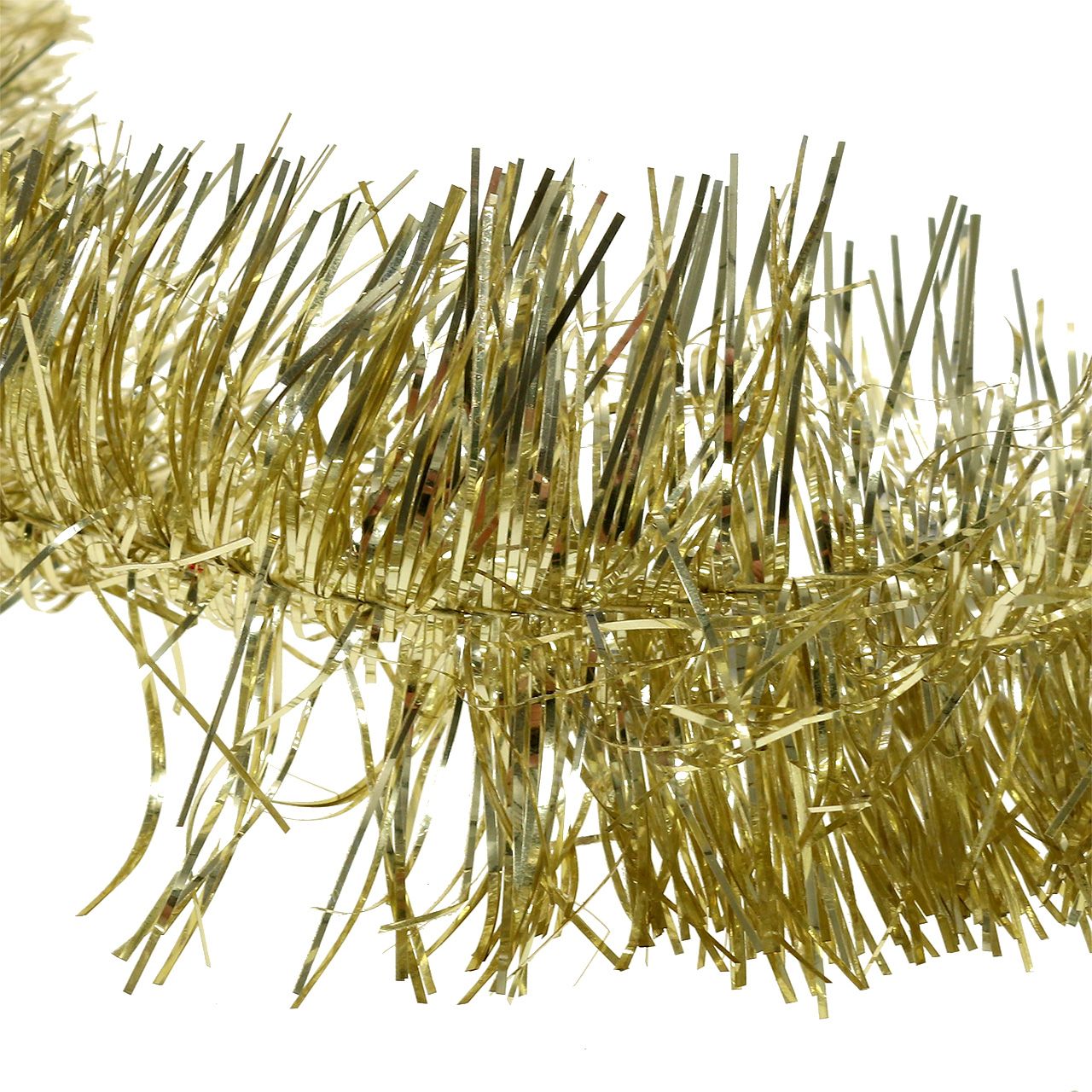 Floristik24.co.uk Tinsel garland light gold 200cm buy cheap online