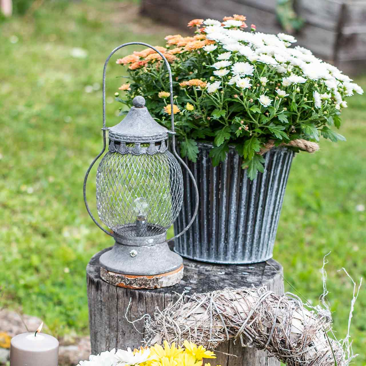 Shabby Chic inspired Glimmer LED Lanterns 