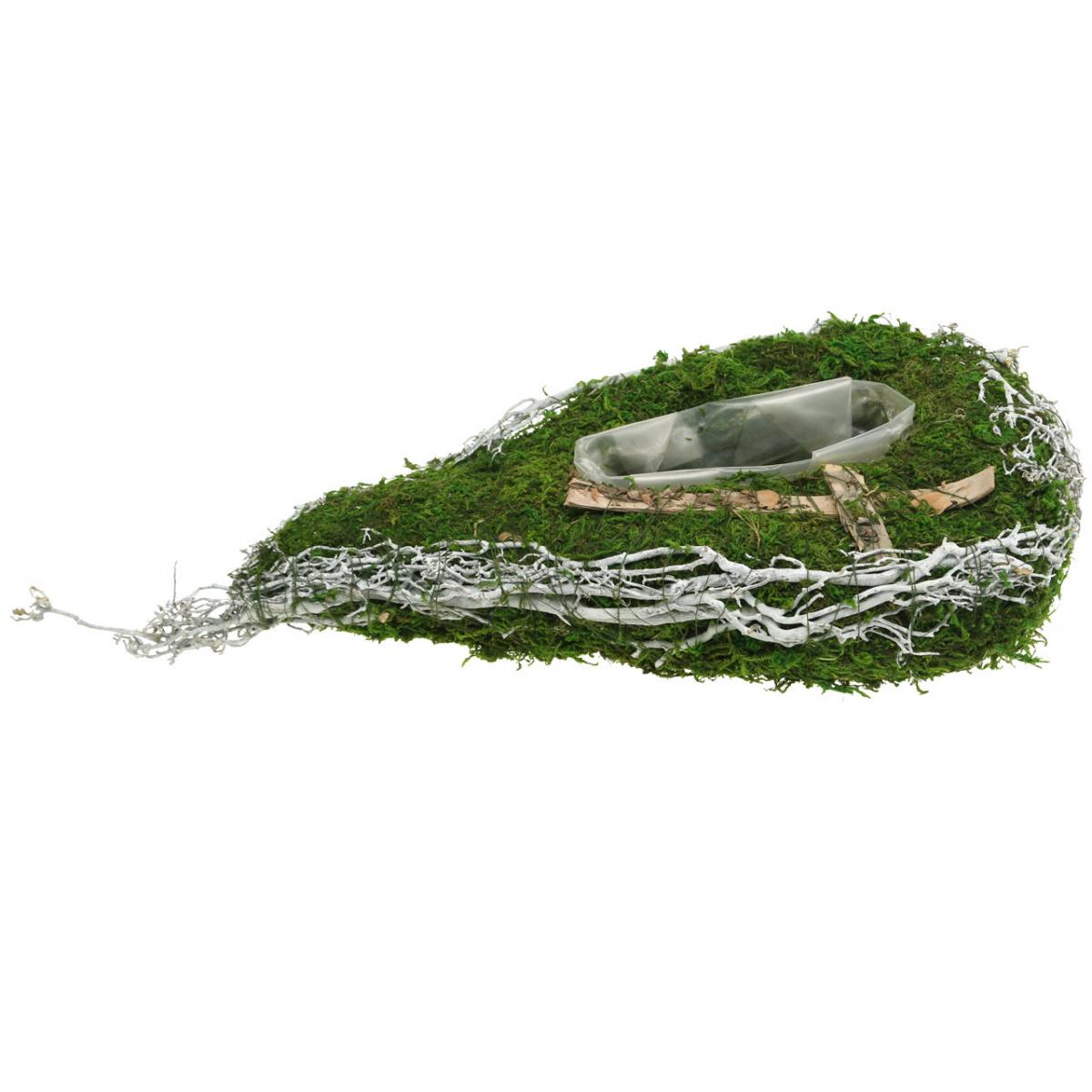 Floristik24.co.uk Planter drop moss, vine commemorative floristry 40x20cm
