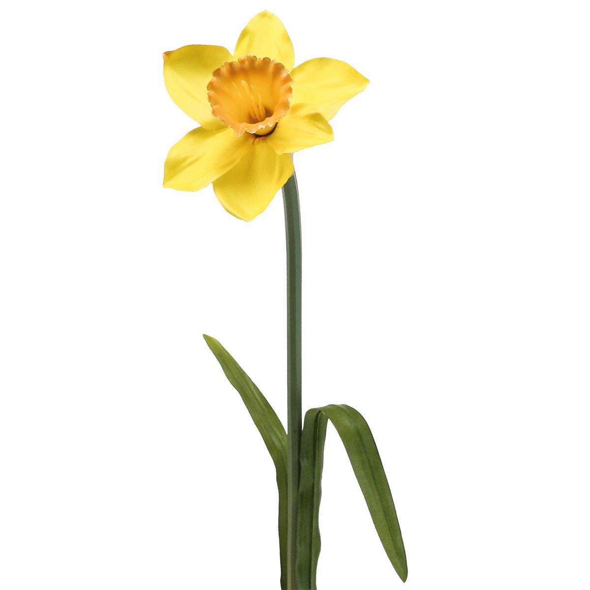 Floristik24.co.uk Artificial daffodil silk flower yellow daffodil 59cm