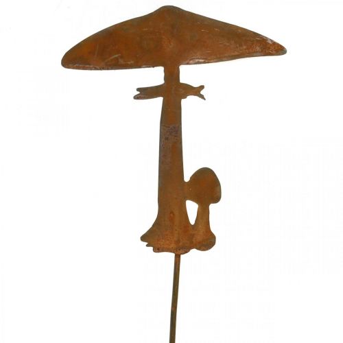 Floristik24 Rust deco mushroom garden stake metal autumn decoration 44cm