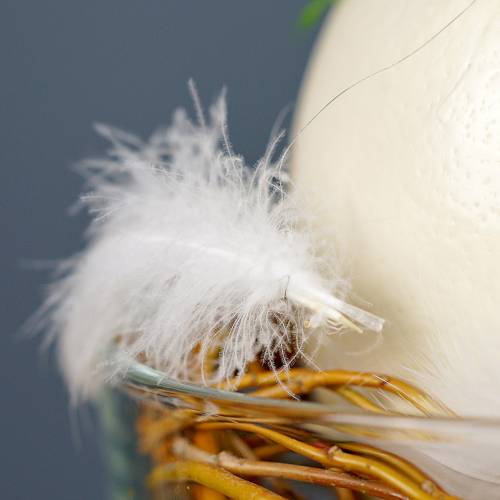 Feather on wire White 10m