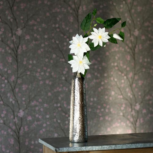 Product Artificial clematis branch with blossoms for elegant and low-maintenance decoration, 81cm, 2 pieces