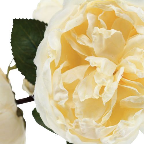 Product Artificial roses like real cream artificial flowers 48cm 3pcs