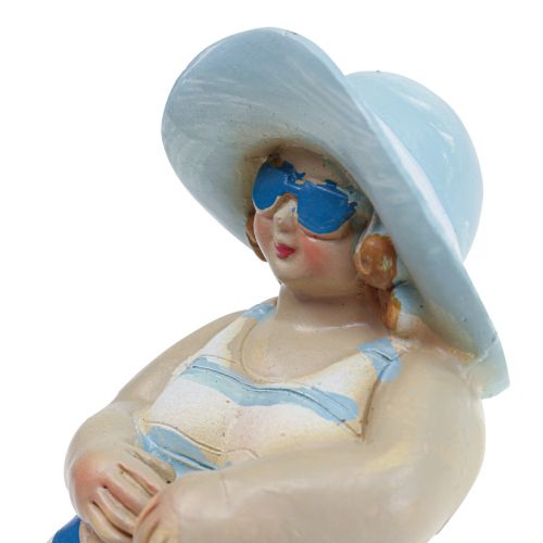 Floristik24 Maritime Deco Ladies Deco Figures Baddeko H10/9.5cm Set of 2