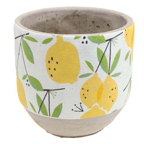 Planter ceramic lemon decorative flower pot summer H17cm
