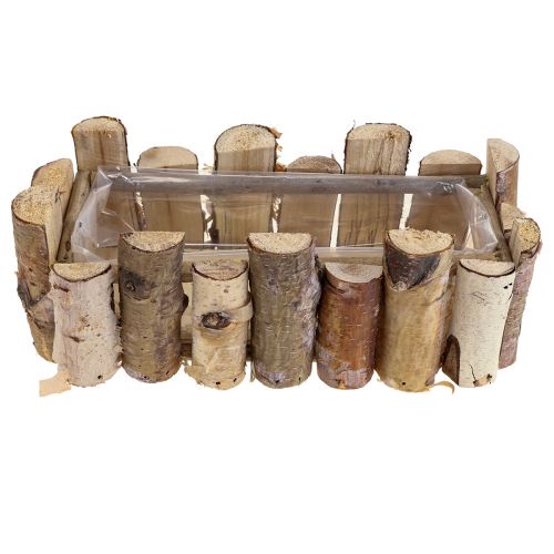 Floristik24 Plant box birch branches flower box wood birch 27×13×10cm