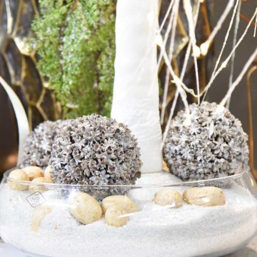 Product Christmas decoration Christmas ball white snowball Ø10cm