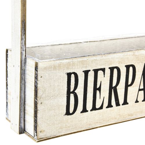 Product Plant box with handle vintage box “Beer Break” 30×9×10cm