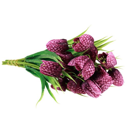 Product Fritillaria Purple Checkered Board Flower Artificial Flowers 28cm 6 pcs