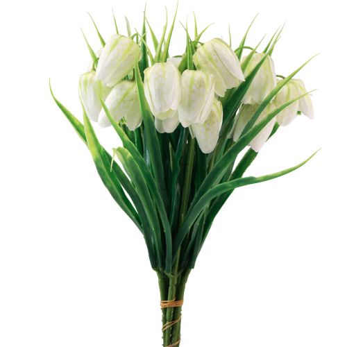 Floristik24 Fritillaria White Checkered Board Flower Artificial Flowers 38cm 6 pcs