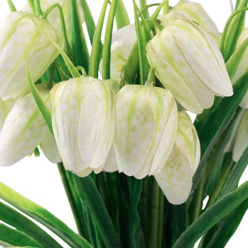 Product Fritillaria White Checkerboard Flower Artificial Flowers 38cm 6pcs