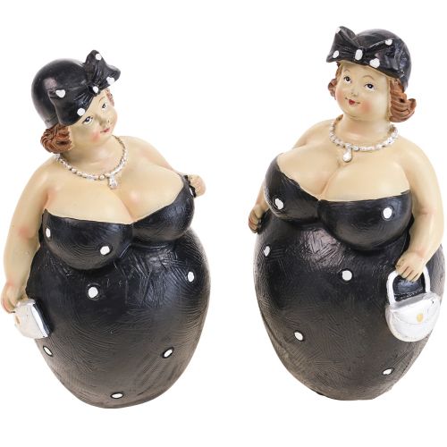 Product Decorative figure chubby woman ladies figure bathroom decoration H16cm set of 2