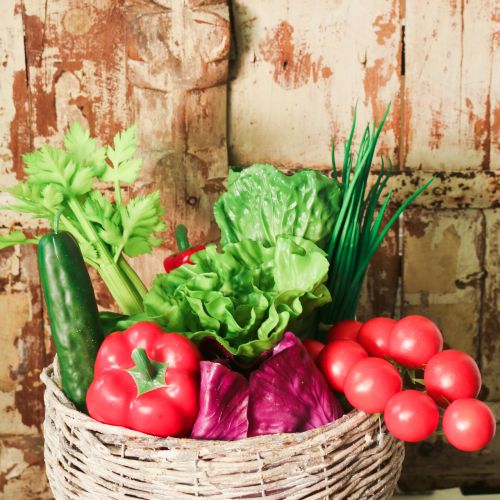 Floristik24 Deco lettuce Artificial lettuce leaves lettuce food replica 16×11cm