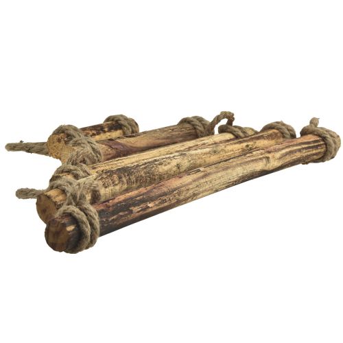 Product Wall decoration wood boho decoration natural flamed natural fiber 50x67cm