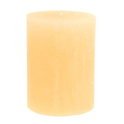 Product Candles Apricot Light Solid colored pillar candles 60×80mm 4pcs