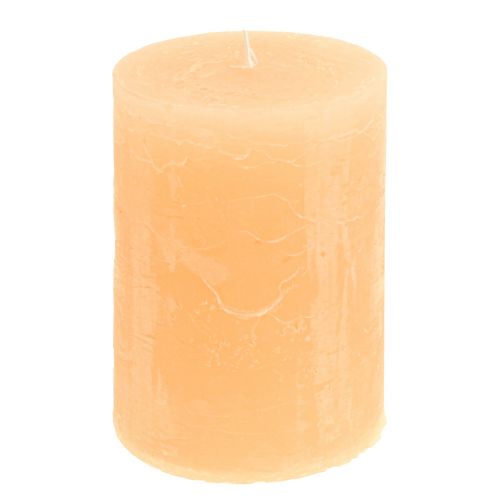 Product Candles Apricot Light Solid Colored Pillar Candles 85×120mm 2pcs
