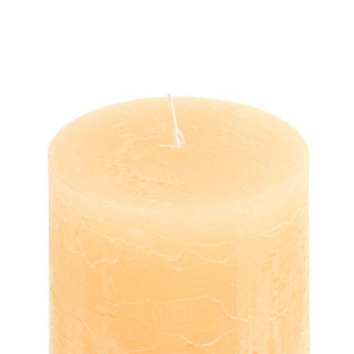 Product Candles Apricot Light Solid Colored Pillar Candles 85×120mm 2pcs