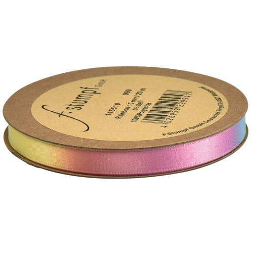Product Gift ribbon rainbow ribbon colorful pastel 10mm 20m