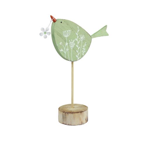 Product Decorative bird table decoration Easter wooden decoration mint 18x13.5cm 4 pieces