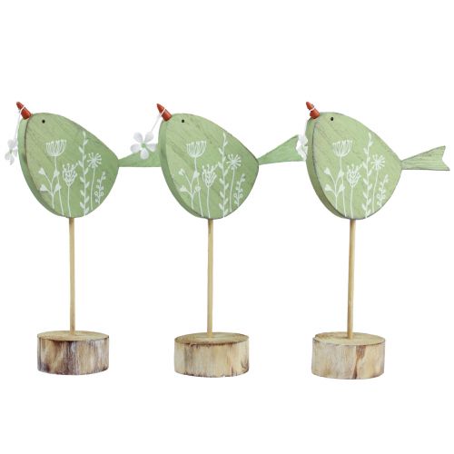 Floristik24 Decorative bird table decoration Easter wooden decoration decorative figure 24.5cm 3 pieces