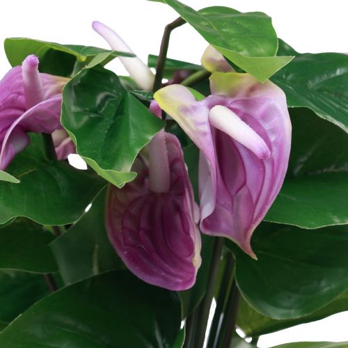 Floristik24 Artificial flowers Artificial Anthuriums Artificial plants in pot 41cm