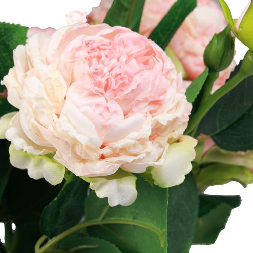 Product Artificial Roses Pink Artificial Roses Dry Look 53cm 3pcs