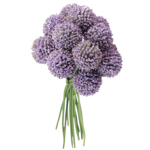 Floristik24 Artificial Flowers Ball Flower Allium Artificial Violet 25cm 12 Pcs