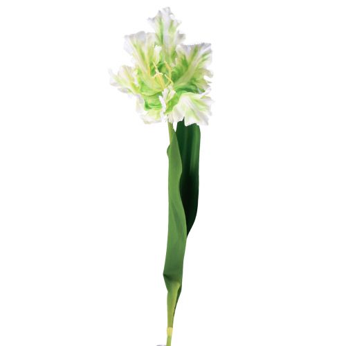 Floristik24 Artificial flower parrot tulip artificial tulip green white 69cm